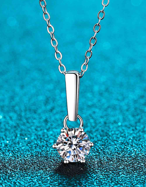 Load image into Gallery viewer, 1 Carat Moissanite 925 Sterling Silver Chain-Link Necklace
