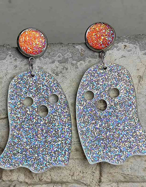 Load image into Gallery viewer, Ghost Shape Acrylic Dangle Earrings
