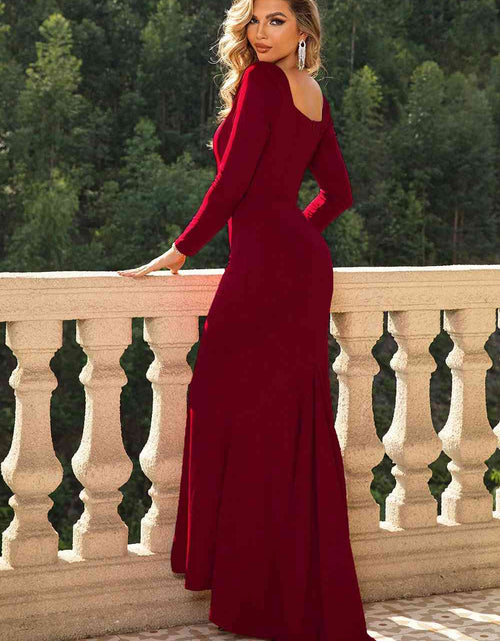 Load image into Gallery viewer, Square Neck Long Sleeve Dress
