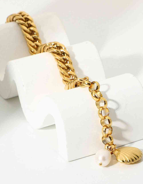 Load image into Gallery viewer, 18K Gold-Plated Curb Chain Bracelet
