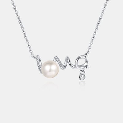 Load image into Gallery viewer, Natural Pearl Moissanite 925 Sterling Silver Necklace
