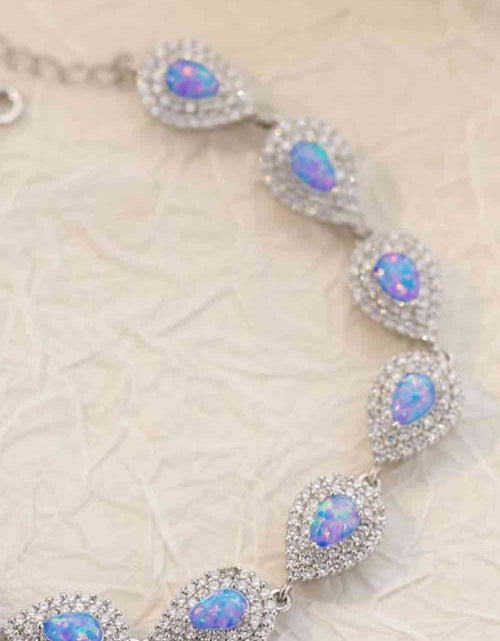 Load image into Gallery viewer, 925 Sterling Silver Opal Bracelet
