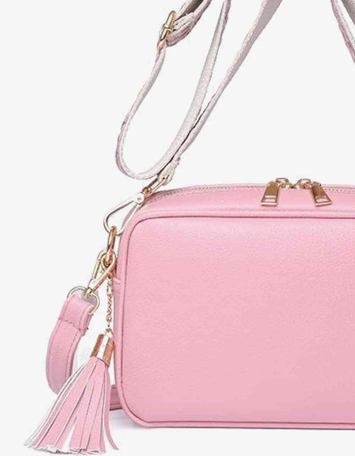 Load image into Gallery viewer, PU Leather Tassel Crossbody Bag
