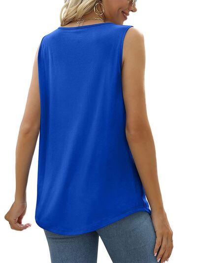 Load image into Gallery viewer, Ruched Square Neck Tank
