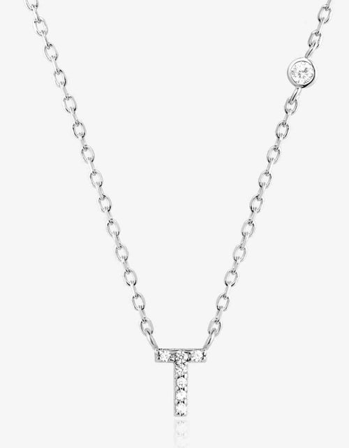 Load image into Gallery viewer, Q To U Zircon 925 Sterling Silver Necklace
