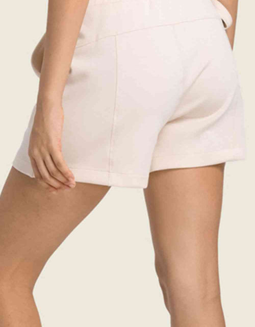 Load image into Gallery viewer, Drawstring Elastic Waist Sports Shorts with Pockets
