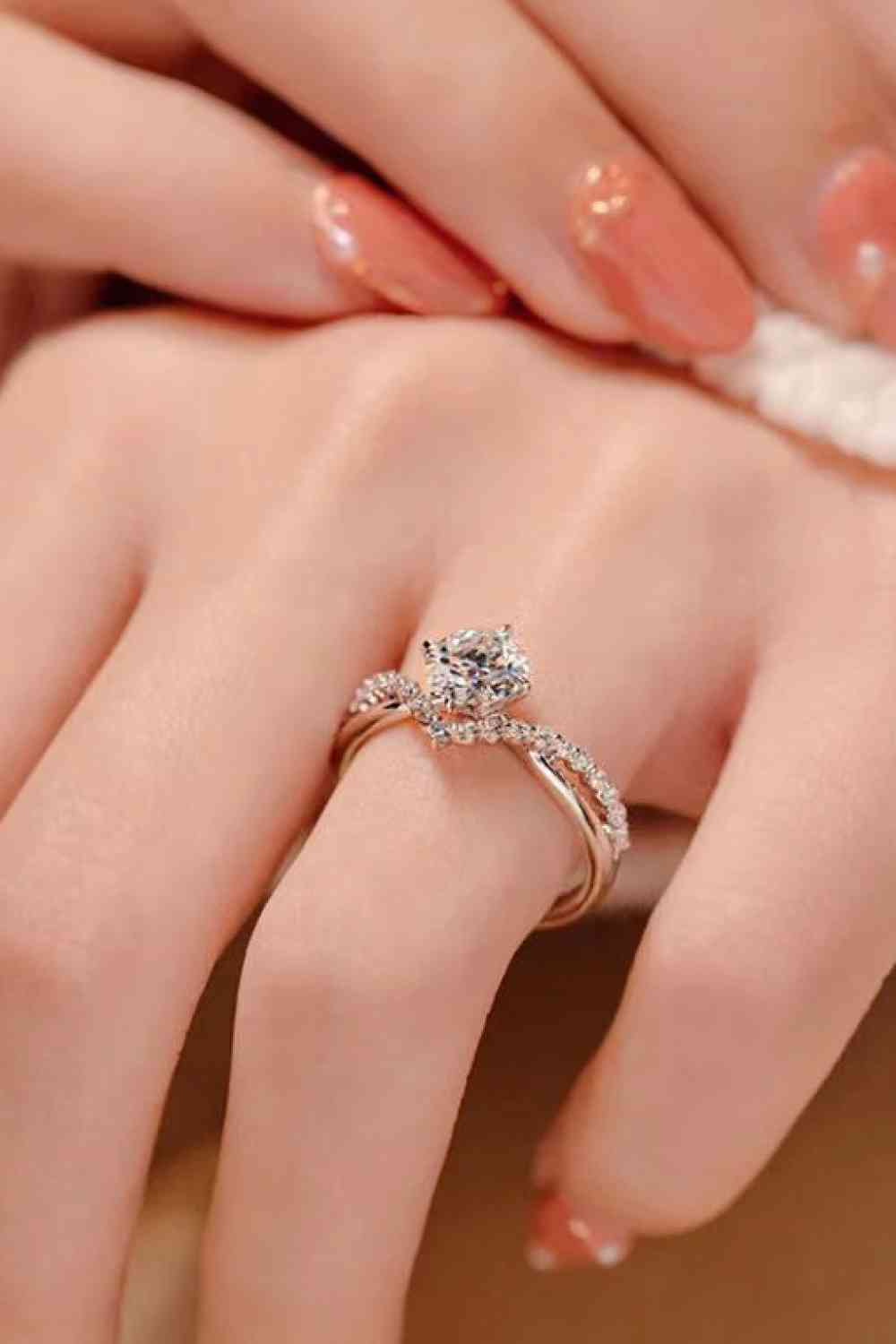 Bold Beauty 1 Carat Moissanite Heart-Shaped Ring