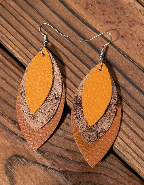 Load image into Gallery viewer, PU Leather Drop Earrings
