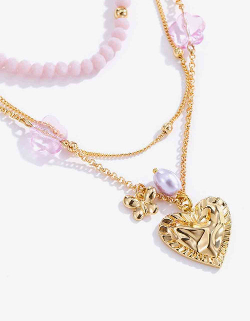 Load image into Gallery viewer, Heart Pendant Layered Necklace
