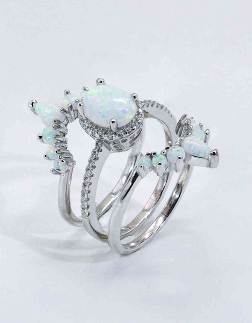 Load image into Gallery viewer, 925 Sterling Silver Opal Ring
