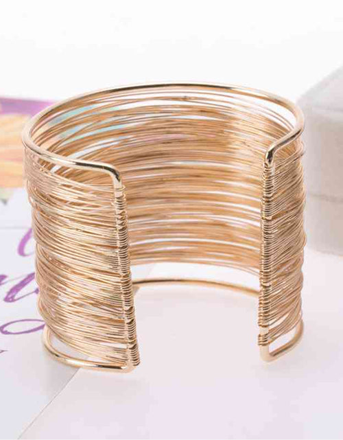 Load image into Gallery viewer, Alloy Layered Cuff Bracelet
