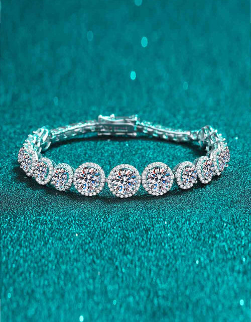 Load image into Gallery viewer, 925 Sterling Silver 10.4 Carat Moissanite Bracelet
