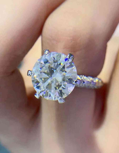 Load image into Gallery viewer, Forever Love Side Stone 5 Carat Moissanite Ring
