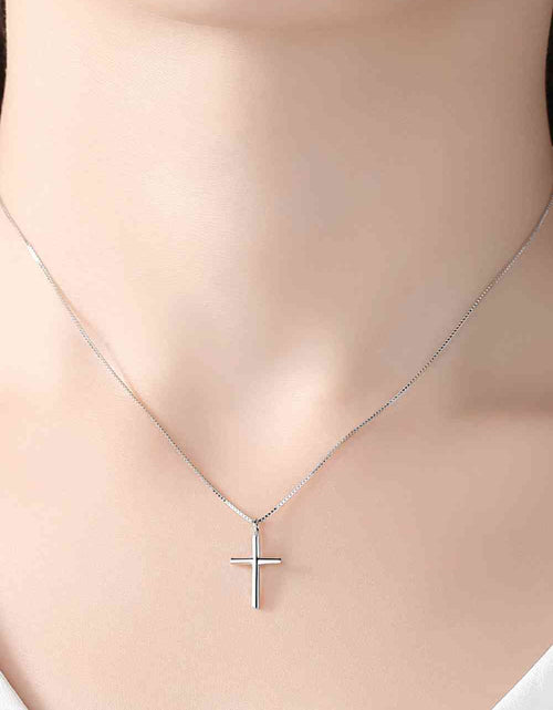 Load image into Gallery viewer, Cross Pendant 925 Sterling Silver Necklace
