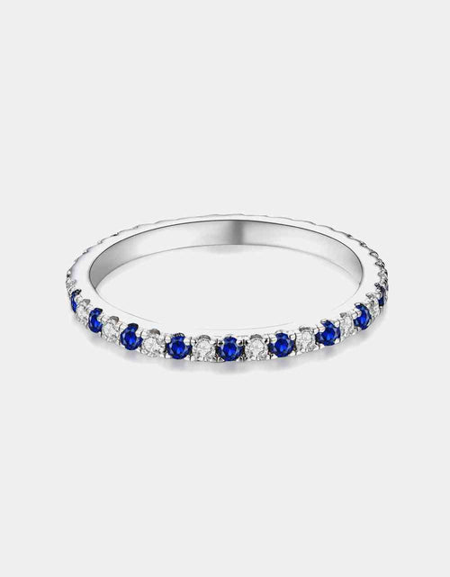 Load image into Gallery viewer, Moissanite Lab-Grown Sapphire Rings
