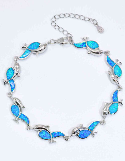 Load image into Gallery viewer, Opal Dolphin 925 Sterling Silver Bracelet
