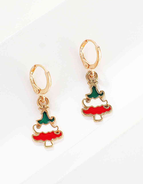 Load image into Gallery viewer, Christmas Theme Alloy Earrings
