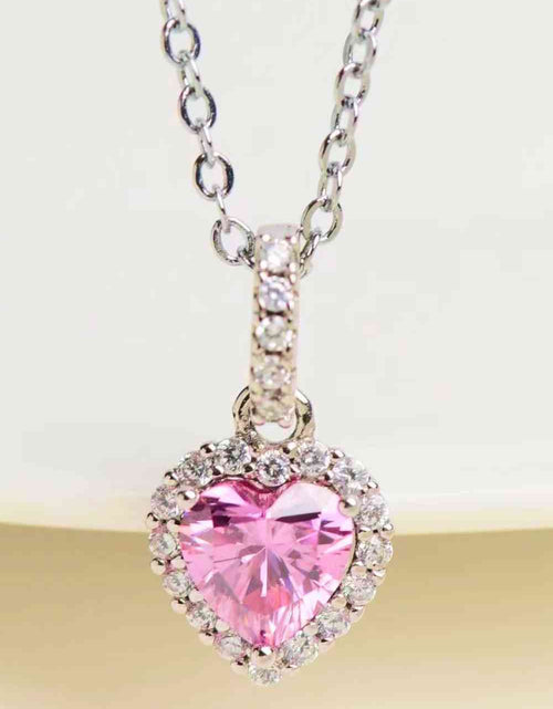 Load image into Gallery viewer, 1 Carat Moissanite Heart Pendant Necklace
