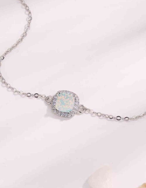 Load image into Gallery viewer, Opal Platinum-Plated Bracelet
