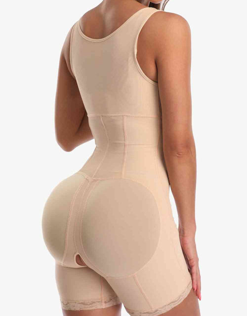 Load image into Gallery viewer, Full Size Zip-Up Lace Detail Shapewear
