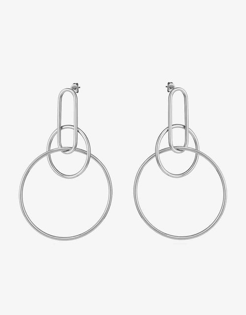 Load image into Gallery viewer, Speak For Yourself Link Hoop Earrings
