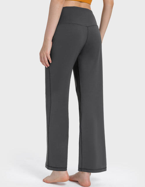 Load image into Gallery viewer, Wide Waistband Active Pants with Pockets
