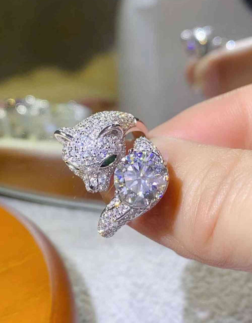 Load image into Gallery viewer, 2 Carat Moissanite Adjustable Animal Ring
