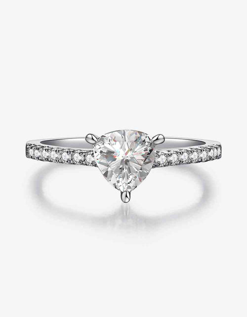 Load image into Gallery viewer, 1 Carat Moissanite Triangle 925 Sterling Silver Ring
