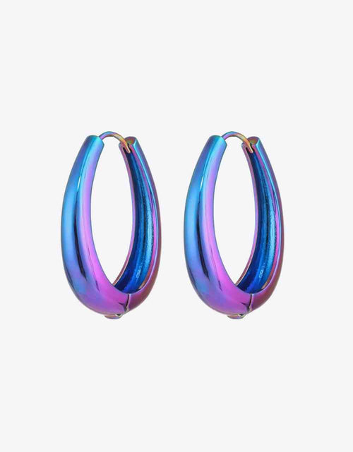 Load image into Gallery viewer, Multicolored Huggie Earrings
