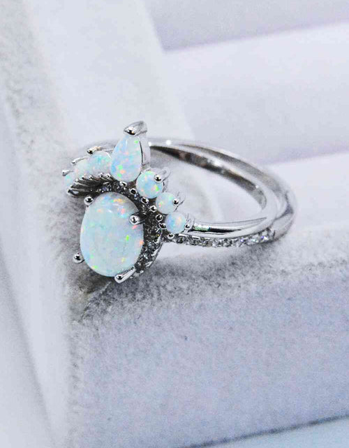 Load image into Gallery viewer, 925 Sterling Silver Opal Ring
