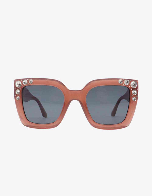 Load image into Gallery viewer, Inlaid Rhinestone Polycarbonate Sunglasses
