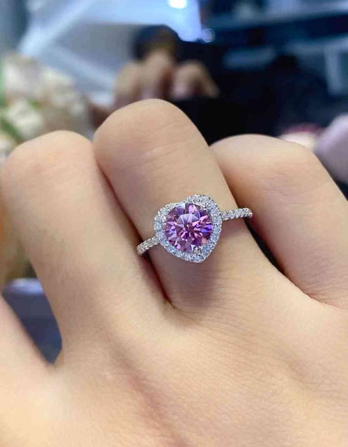 Load image into Gallery viewer, Lifelong Journey 1 Carat Moissanite Heart Ring
