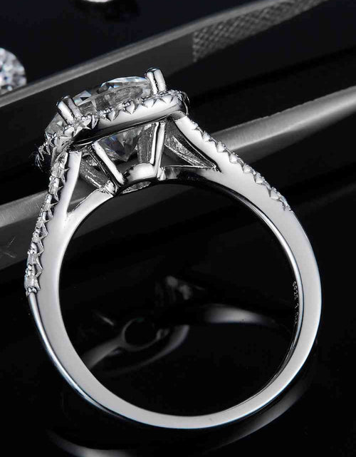 Load image into Gallery viewer, 3 Carat Moissanite Halo Ring
