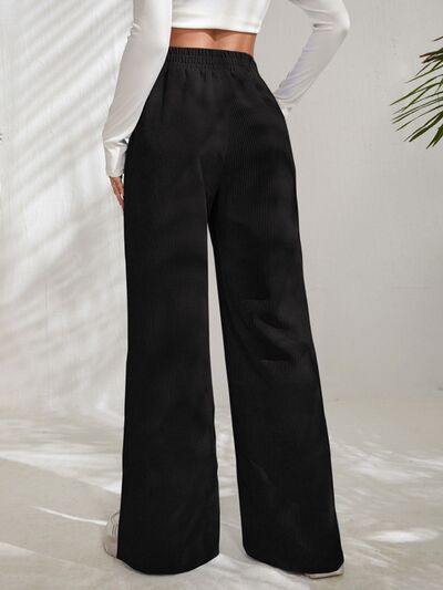 Load image into Gallery viewer, Slit Pocketed High Waist Wide Leg Pants
