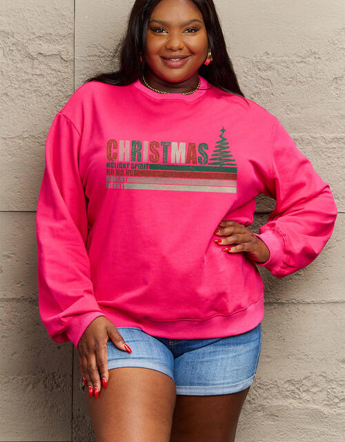 Load image into Gallery viewer, Simply Love Full Size CHRISTMAS Long Sleeve Sweatshirt
