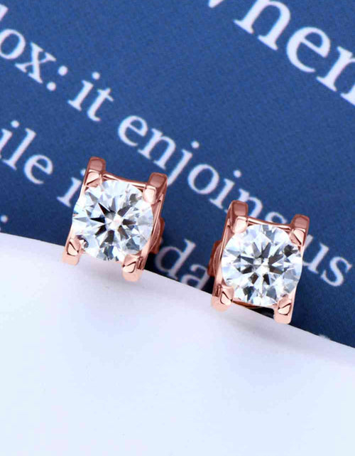 Load image into Gallery viewer, Moissanite 925 Sterling Silver Stud Earrings
