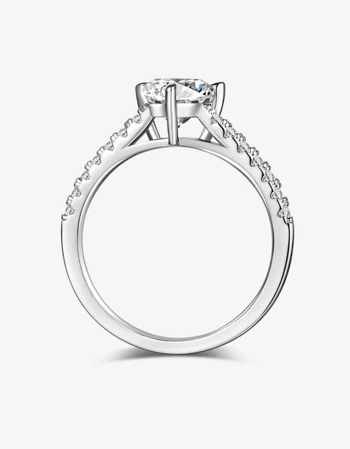 Load image into Gallery viewer, 1 Carat Moissanite Triangle 925 Sterling Silver Ring
