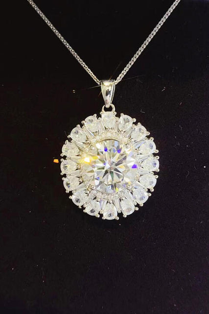 Load image into Gallery viewer, 5 Carat Moissanite 925 Sterling Silver Necklace
