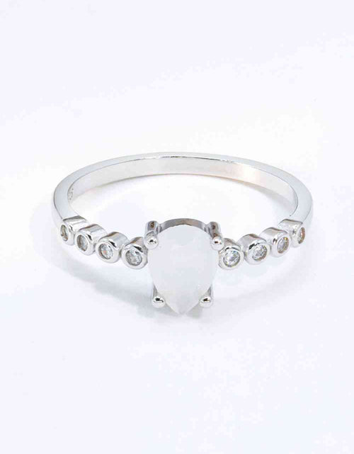 Load image into Gallery viewer, Teardrop Natural Moonstone Ring
