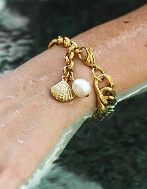 Load image into Gallery viewer, 18K Gold-Plated Curb Chain Bracelet
