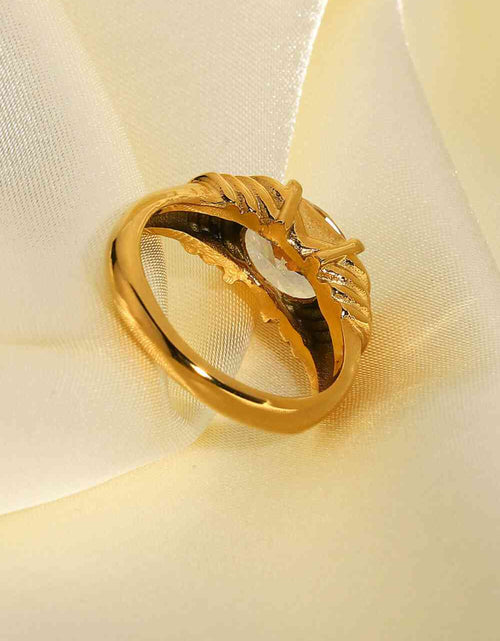 Load image into Gallery viewer, 18K Gold Plated Zircon Ring
