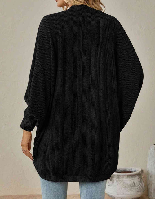 Load image into Gallery viewer, Open Front  Dropped Shoulder Cardigan
