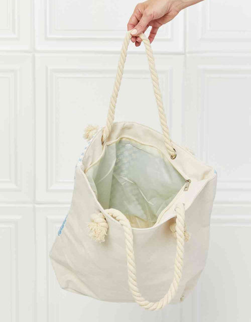 Load image into Gallery viewer, Justin Taylor Picnic Date Tassel Tote Bag
