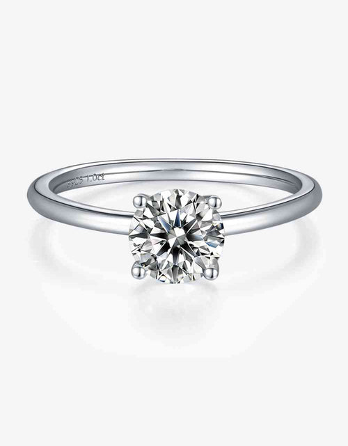 Load image into Gallery viewer, 1 Carat Moissanite 925 Sterling Silver Solitaire Ring
