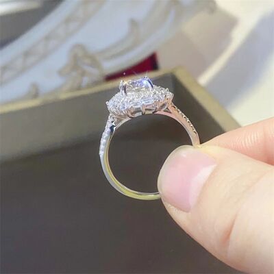 Load image into Gallery viewer, 1 Carat Moissanite 925 Sterling Silver Ring
