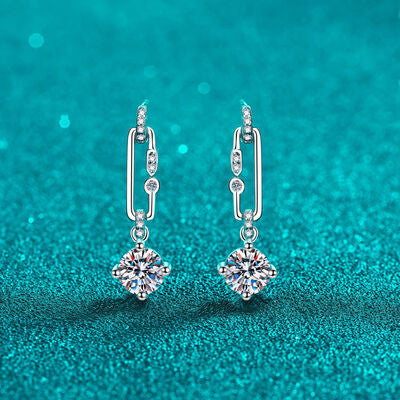 Load image into Gallery viewer, 2 Carat Moissanite 925 Sterling Silver Earrings
