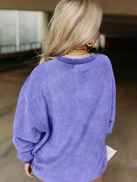 Load image into Gallery viewer, Full Size HOWDY Graphic Round Neck Sweatshirt
