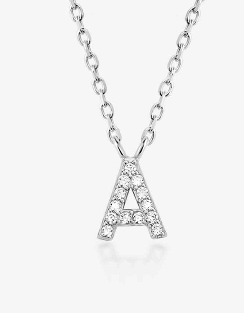 Load image into Gallery viewer, A To F Zircon 925 Sterling Silver Necklace
