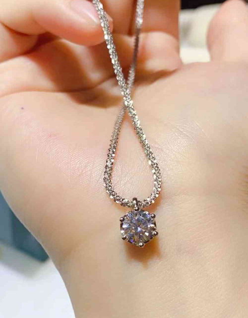 Load image into Gallery viewer, 1 Carat Moissanite 925 Sterling Silver Necklace
