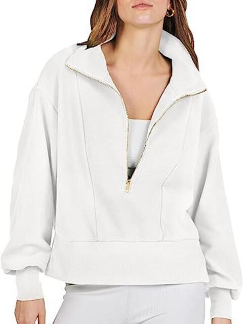 Load image into Gallery viewer, Half Zip Up Collared Sweatshirts
